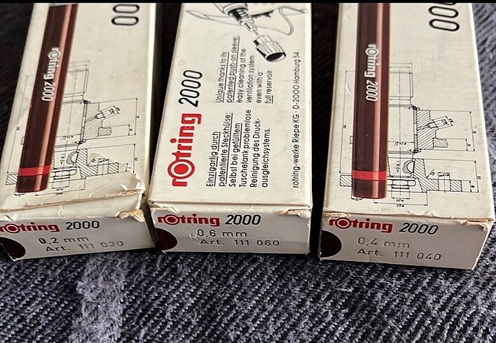 Beden Rotring Çizim kalemi rapido 5 li set