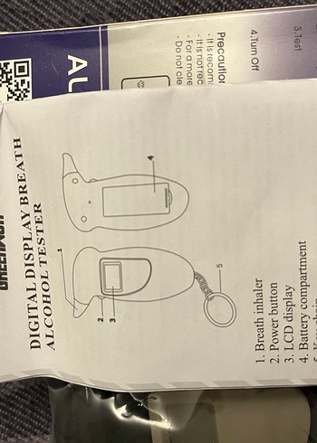 LCD Ekranlı Alkol Test Cihazı - Görsel 3
