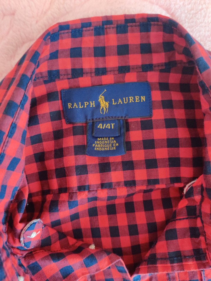 Kareli Kırmızı kiz gömlek - Görsel 3