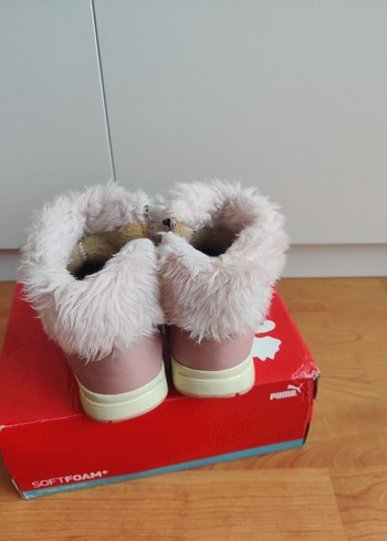Kız Çocuk Pembe Kürklü Bot - Görsel 5