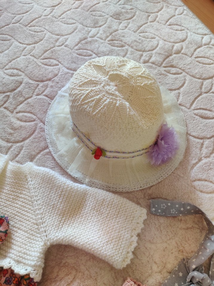 Kız Çocuk Bohem Tarz Örgü Hırka - Görsel 3