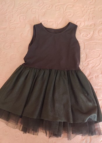 Kolsuz Siyah Kız Elbisesi - Görsel 5