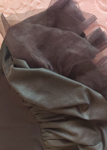 Kolsuz Siyah Kız Elbisesi - Görsel 4