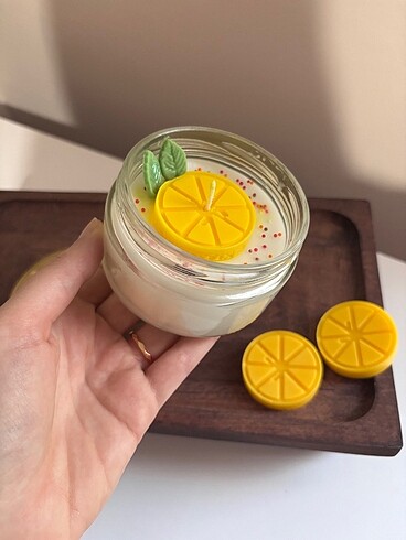 Beden sarı Renk Limon Soya Mum