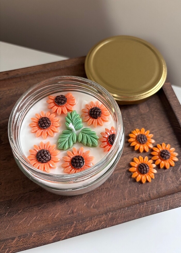 Ayçiçekli Soya Mum - Görsel 2