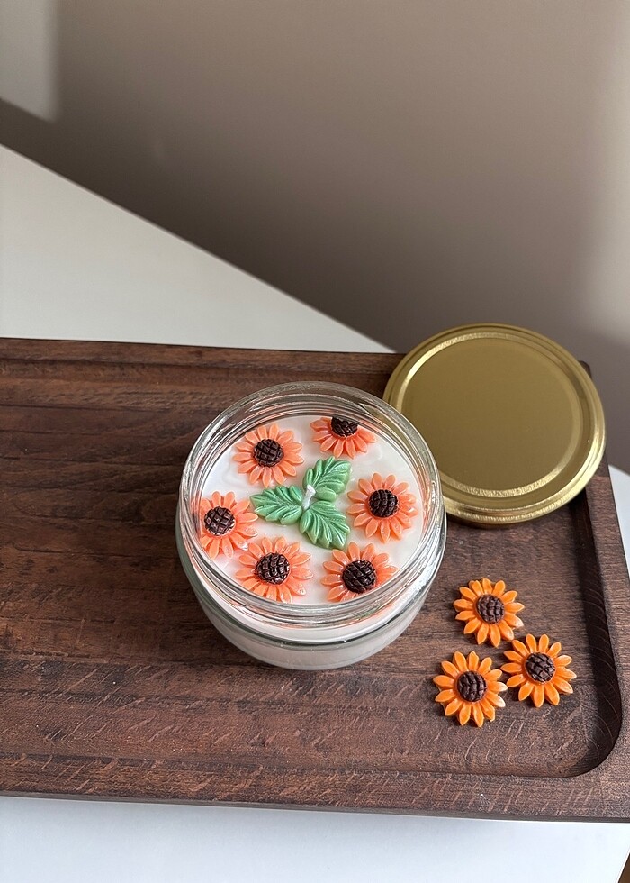 Ayçiçekli Soya Mum - Görsel 5