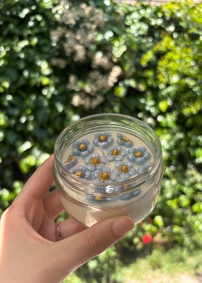 Mavi Papatya Soya Mum - Görsel 4