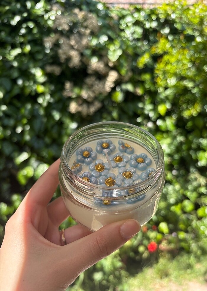 Mavi Papatya Soya Mum - Görsel 5