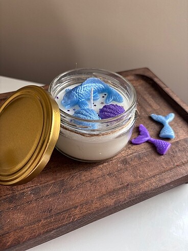 Okyanus Temalı Kokulu Soya Mum - Görsel 6