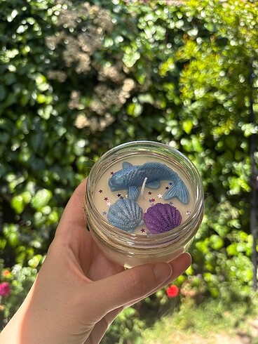 Okyanus Temalı Kokulu Soya Mum - Görsel 7