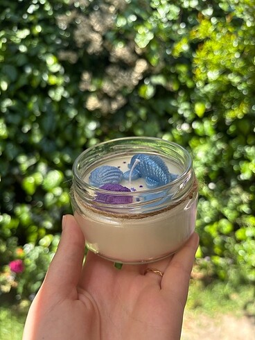 Okyanus Temalı Kokulu Soya Mum - Görsel 8