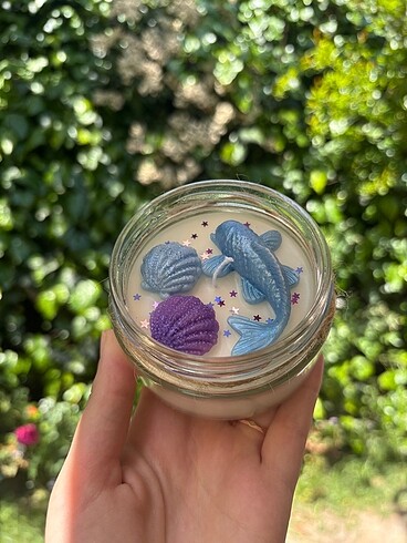 Okyanus Temalı Kokulu Soya Mum - Görsel 9