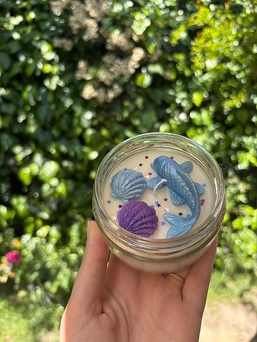 Okyanus Temalı Kokulu Soya Mum - Görsel 10