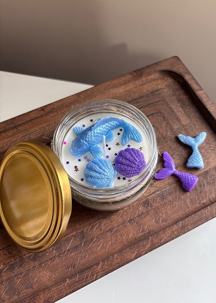 Okyanus Temalı Kokulu Soya Mum - Görsel 2