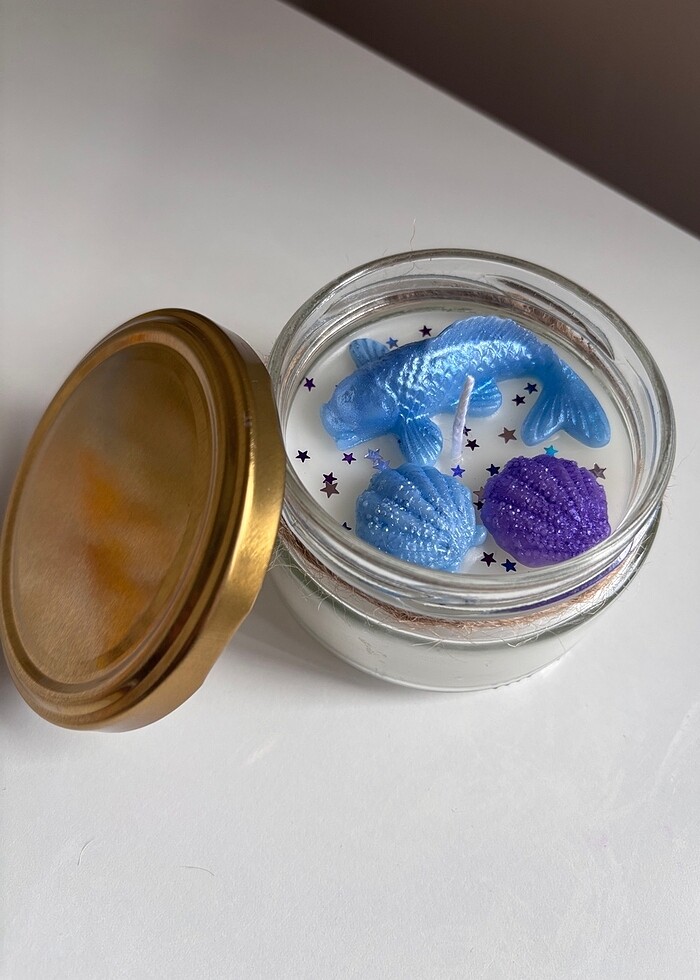 Okyanus Temalı Kokulu Soya Mum - Görsel 3