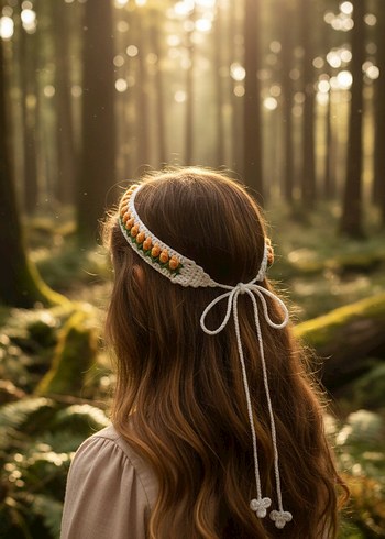 Lale modeli,çok renkli saç bandı. - Görsel 2