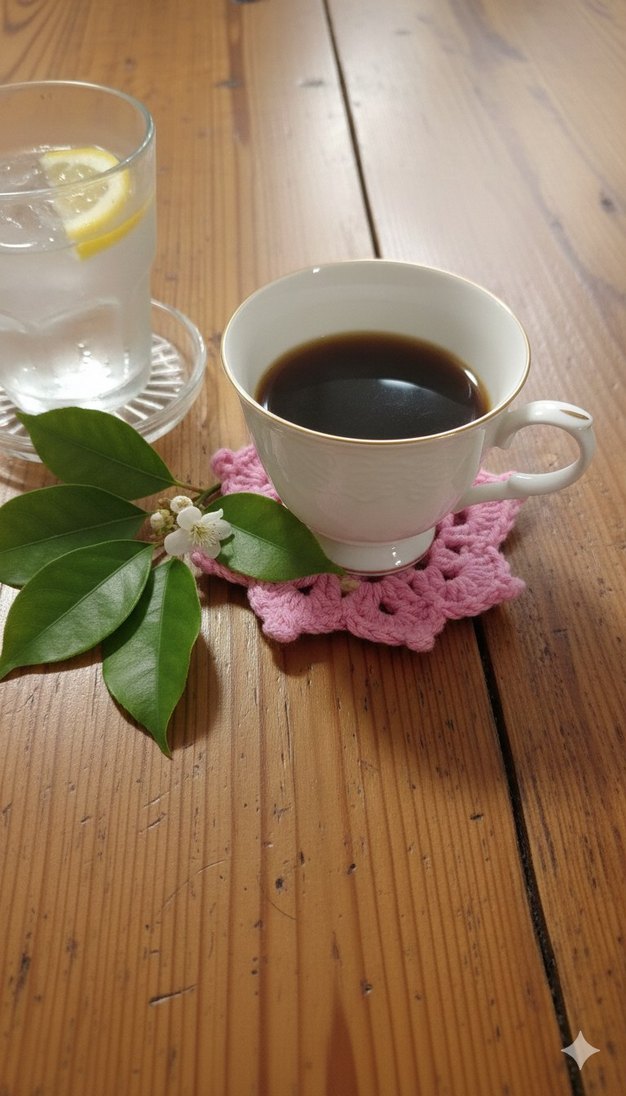 i El Örgüsü bardak altlığı,kahve fincan altlığı - Görsel 2