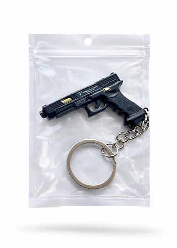 John Wick Siyah Tabanca Figürlü Anahtarlık - Görsel 2