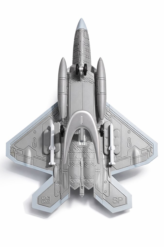 Gri Model Uçak Seti f-22 Raptor Model - Görsel 4
