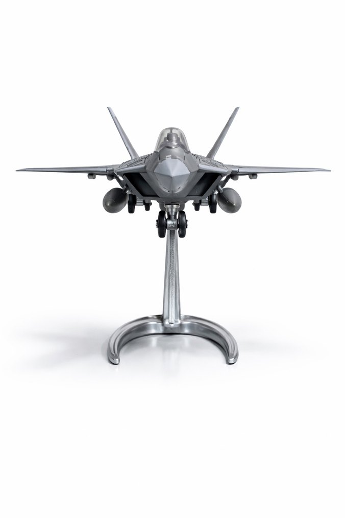 Gri Model Uçak Seti f-22 Raptor Model - Görsel 3