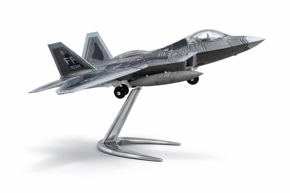 Gri Model Uçak Seti f-22 Raptor Model - Görsel 2