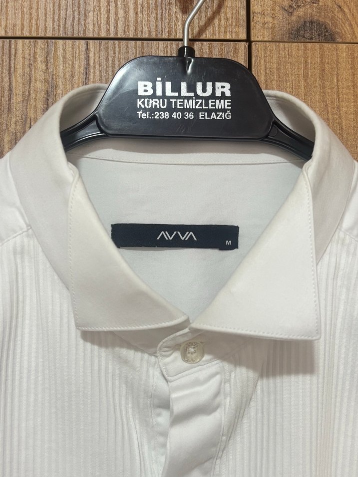 Avva Erkek Beyaz Pamuklu Uzun Kollu Smokin Gömlek - Görsel 2