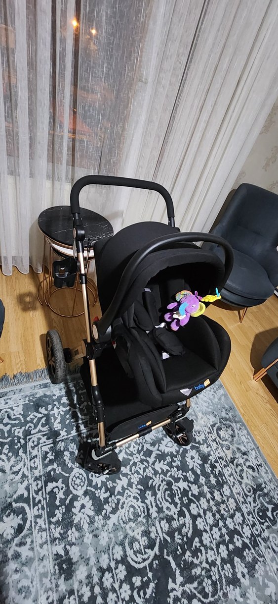 Siyah Bebek Arabası - Görsel 4
