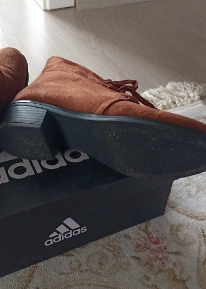 Süet taba rengi bot  - Görsel 4