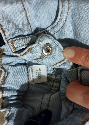 Erkek Çocuk Bej Denim Pantolon - Görsel 2