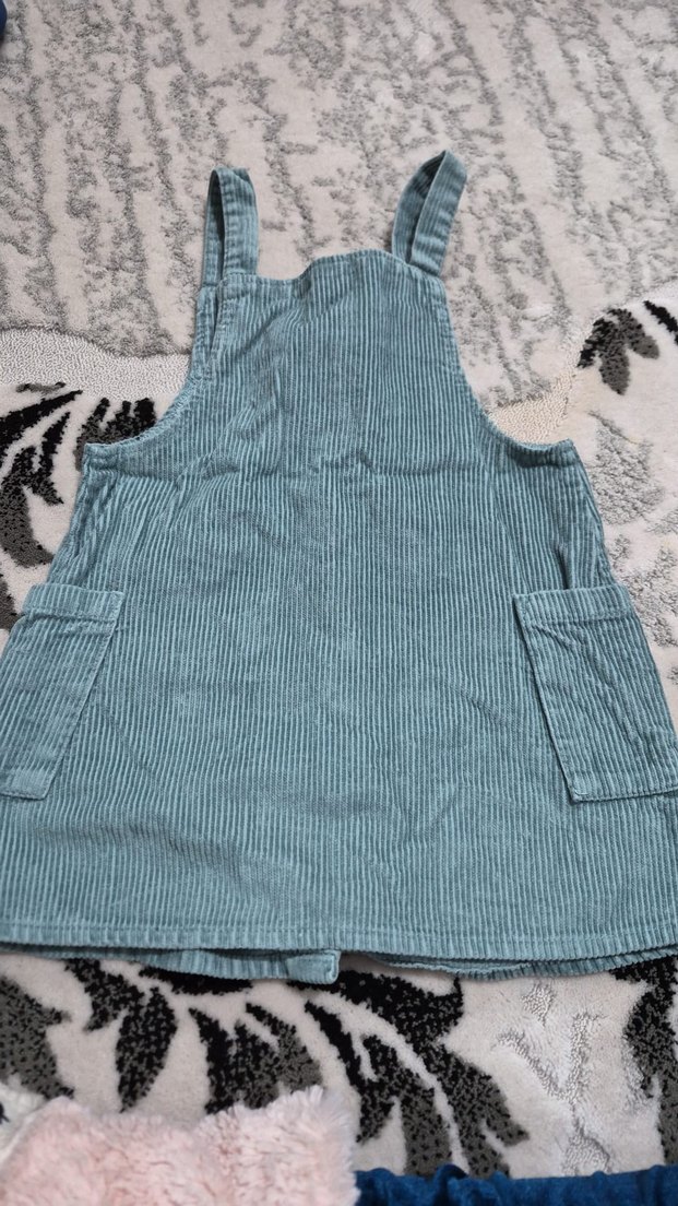 Kız Çocuk kadife Elbise - Görsel 2