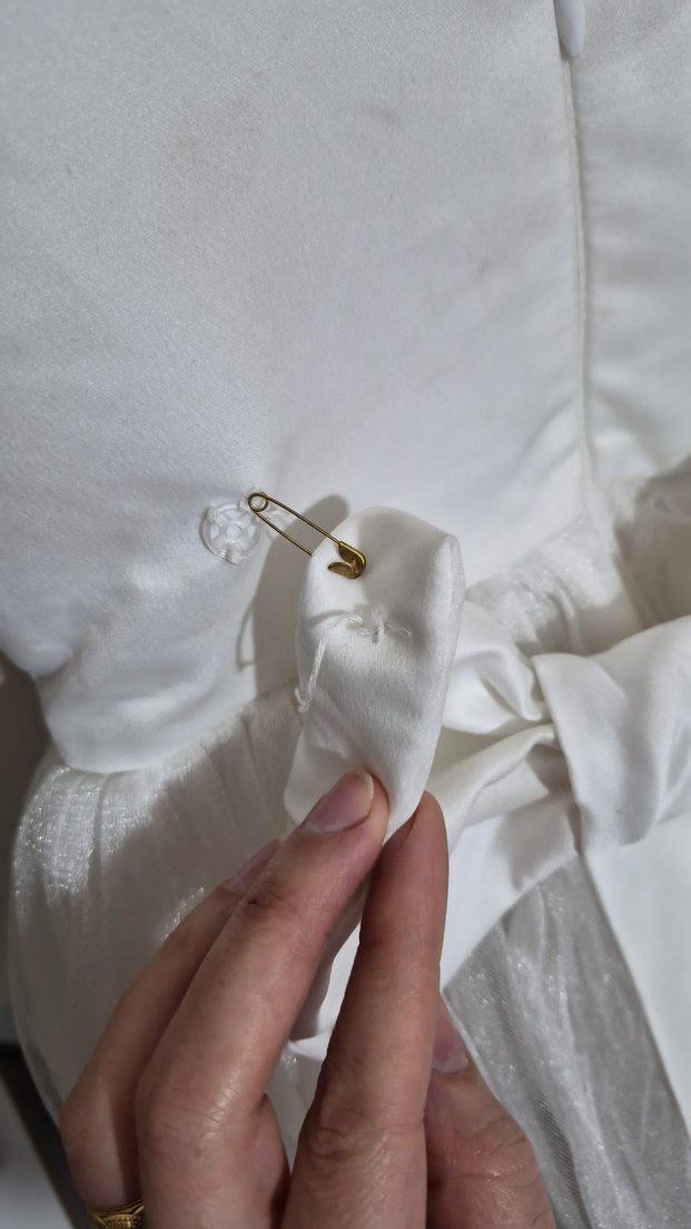 Beyaz Dantel Detaylı Kız Çocuk Elbise - Görsel 3