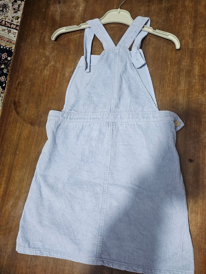 Kız Çocuk Askılı kadife elbise - Görsel 2