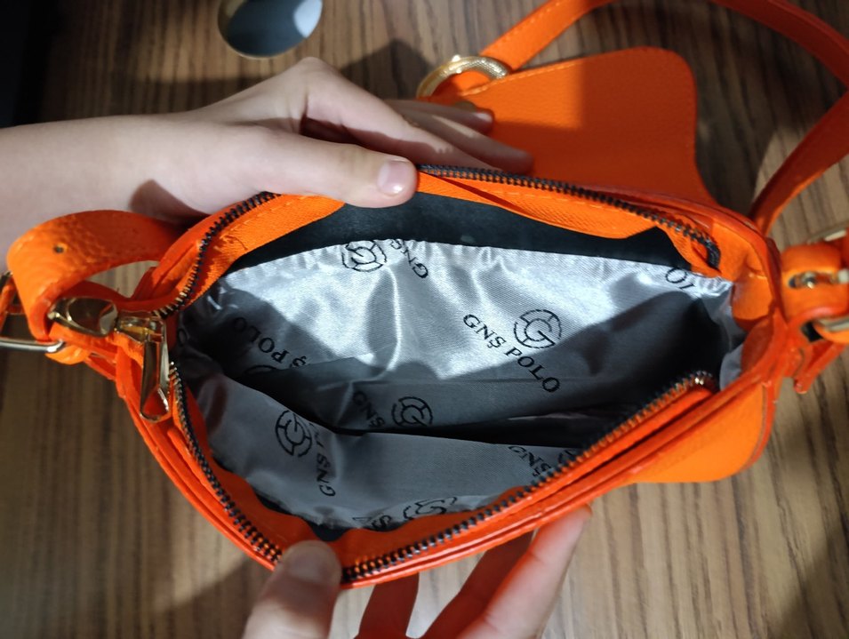 Turuncu Kadın Çanta Tokalı - Görsel 4