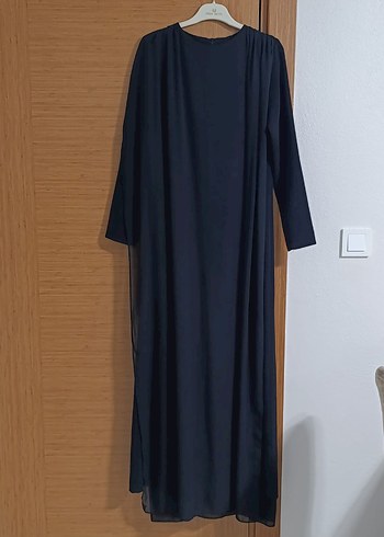 Siyah Uzun Önü Tüllü Tulum - Görsel 2