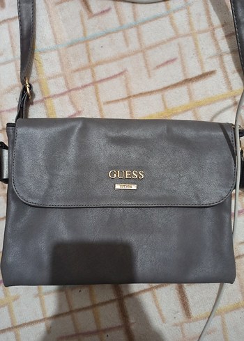 Guess Gri Deri Kadın Çanta