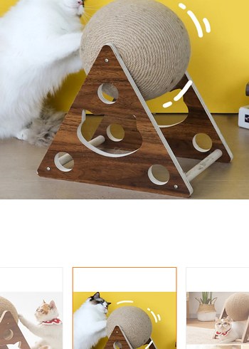  Dekoratif kedi tırmalama topu