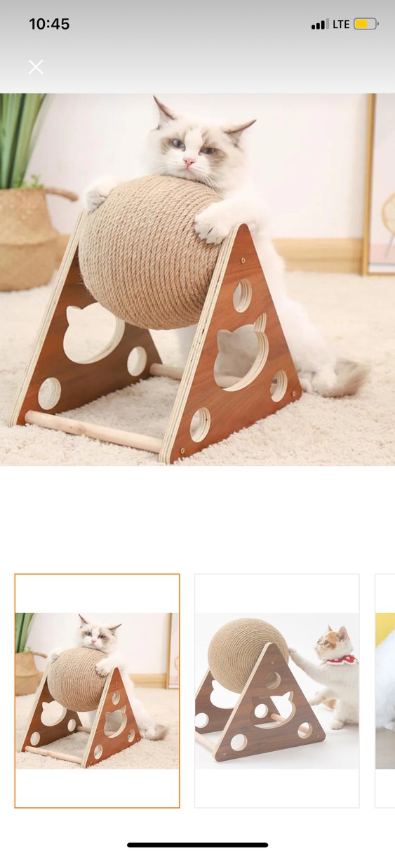 Dekoratif kedi tırmalama topu - Görsel 2