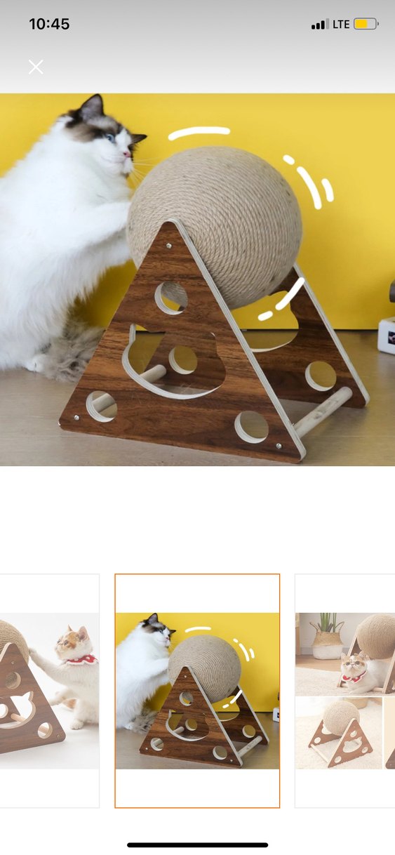 Dekoratif kedi tırmalama topu - Görsel 3