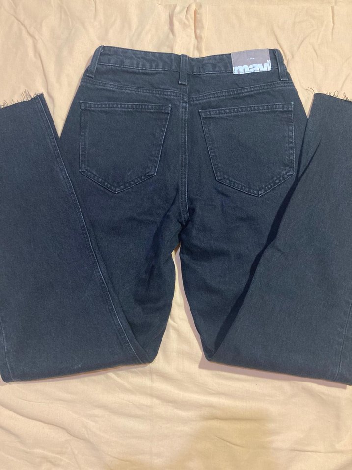 Kadın Siyah Straight Fit Pantolon - Görsel 3