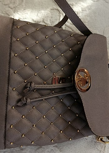 U.S Polo Assn. Sik Kahverengi Kapitone Canta