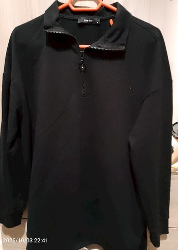 LC Waikiki LCW ECO Siyah Fermuarlı Sweatshirt