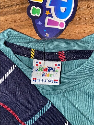 4 Yaş Beden haki Renk Erkek Çocuk Pijama Takımı