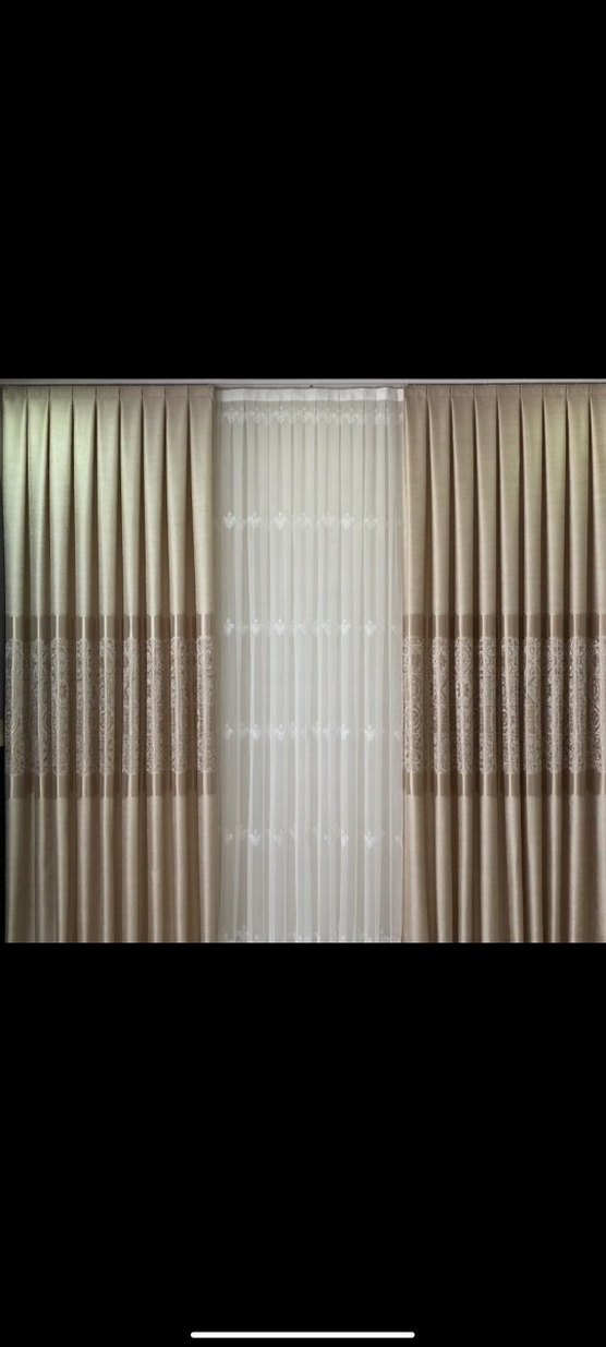 Beyaz Bohem Nakışlı Perde Püskülü - Görsel 3