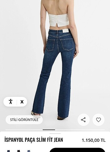 34 Beden Stradivarius d74 kot pantolon
