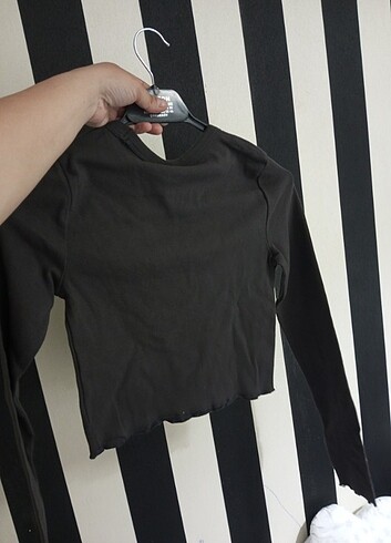 Uzun çoluk crop Bershka - Görsel 4