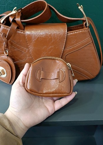 kahveDeri Tokalı Kadın Çantası - Görsel 2