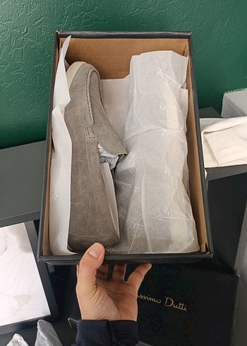 gri Süet Erkek massimo dutti Ayakkabı - Görsel 5