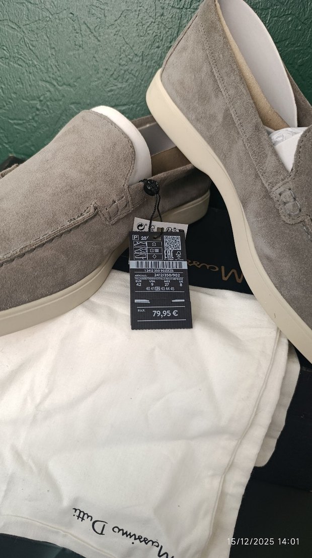 gri Süet Erkek massimo dutti Ayakkabı - Görsel 2