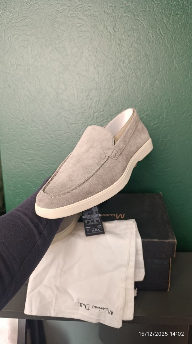 gri Süet Erkek massimo dutti Ayakkabı - Görsel 3