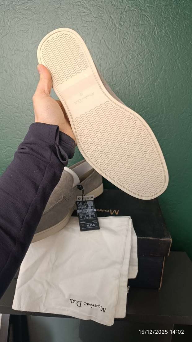 gri Süet Erkek massimo dutti Ayakkabı - Görsel 4